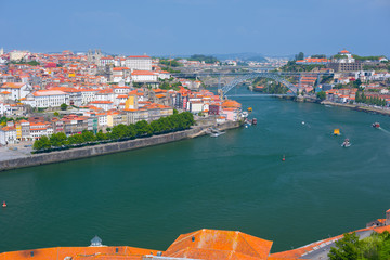 Canvas Print - Porto in a sunny summer day