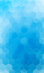 beautiful light blue color hexagonal background. vector illustration. polygonal pattern