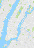 Fototapeta Mapy - New York colored vector map