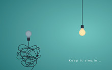 Keep It Simple Business Concept For Marketing, Creativity, Project Management.