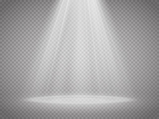 Aufkleber - Vector Spotlights. Scene. Light Effects.