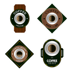 Wall Mural - Coffee labels