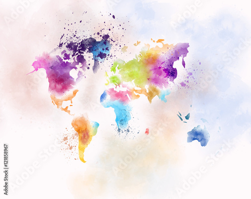 children map painting