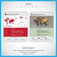 Wall Mural - Website template. Eps10 vector easy to editable
