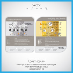 Wall Mural - Website template. Eps10 vector easy to editable