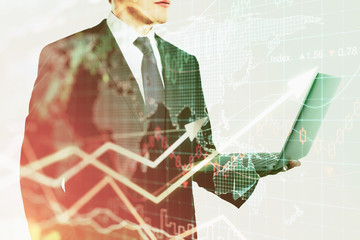 Aufkleber - Financial growth concept