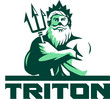 Triton Arms Crossed Trident Front Retro