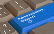 Keyboard with key for administrative support