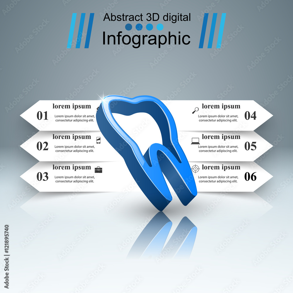Business Infographics. Tooth icon. Stock Vector | Adobe Stock