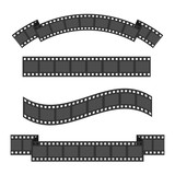 Film Strip Frame Ribbon. Wave Shape Ribbon. Design Element. White  Background. Movie Cinema Sign Symbol Template. Isolated. Flat Design.  Vector Illustration Royalty Free SVG, Cliparts, Vectors, and Stock  Illustration. Image 120234043.