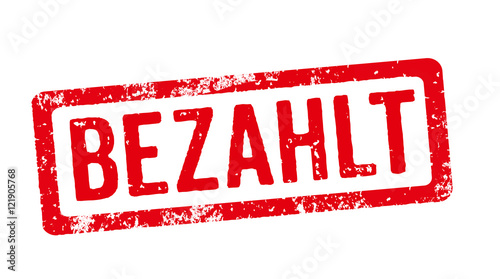 Roter Stempel - Bezahlt – Stock-Illustration | Adobe Stock