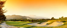 Golf Courses : Sunset Time.
