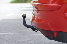 View Of The Vehicle Hitch Closeup
