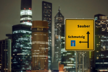 Schild 125 - Sauber