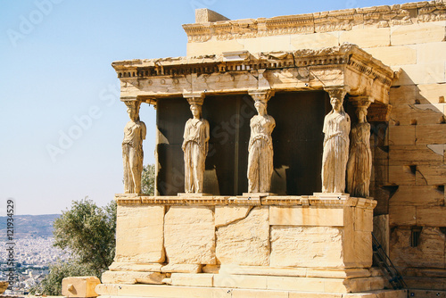 South Facade Of The Erechtheion An Ancient Greek Temple