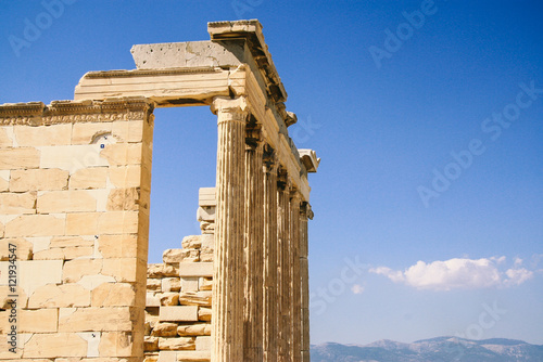 North Facade Of The Erechtheion An Ancient Greek Temple