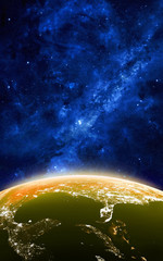 Wall Mural - earth at night