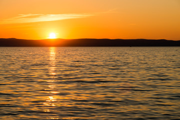 Wall Mural - sunset at balaton