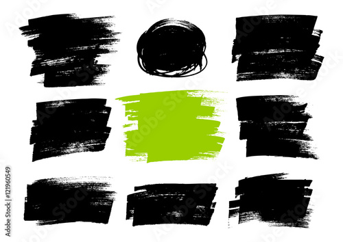 Fotografía Set of paint textures for Your design