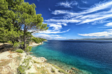 Mediterranean Landscape With The Sea Rocky Beach