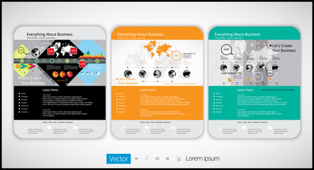 web design template, vector