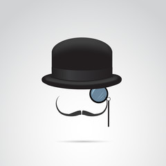 Wall Mural - gentleman vector icon.
