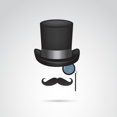 Wall Mural - gentleman vector icon.