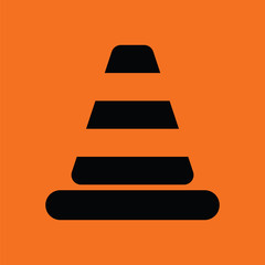 Canvas Print - Icon of Traffic cone