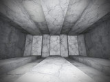 Fototapeta Perspektywa 3d - Concrete architecture geometric design background