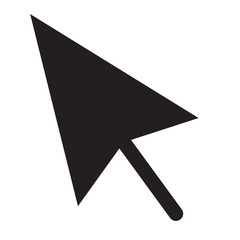 Aufkleber - cursors icon, vector illustration. Flat design style