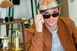 © raffaellagalvani - beautiful young man in vintage clothing looking at the camera