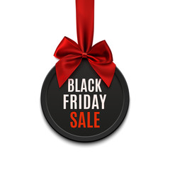 Wall Mural - Black Friday sale round banner.