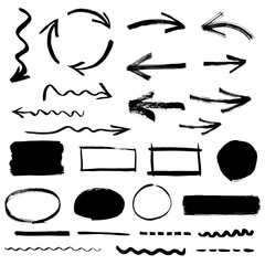 Canvas Print - Sketchy design elements