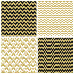 Wall Mural - Chevron seamless patterns