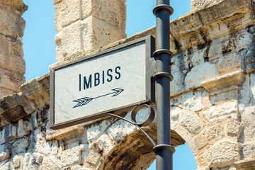 Wall Mural - Schild 115 - Imbiss