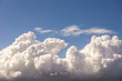 beautiful cloudscape with cumulonimbus clouds