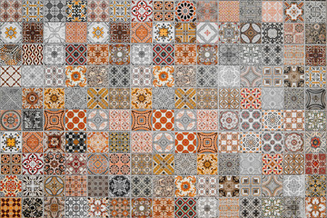 Naklejka na meble Ceramic tiles patterns from Thailand