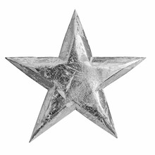 Silver Metal Christmas Star
