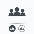 © tanyastock - People icon. Group of humans sign.