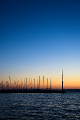 Wall Mural - sunset at balaton, siofok