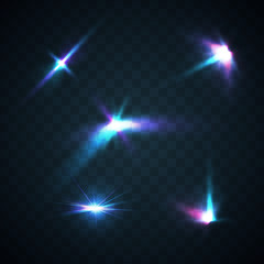Wall Mural - set of light effects