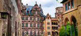 enrance of famous Heidelberg castles - Architectural masterpiece of Renaissance
