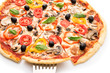 © sacura14 - Pizza with ham, pepper and olives