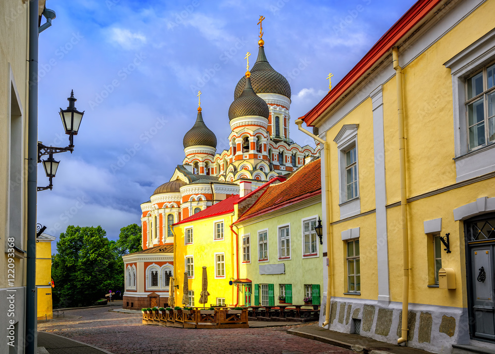 Obraz na płótnie Alexander Nevsky Cathedral, Tallinn Old Town, Estonia w salonie