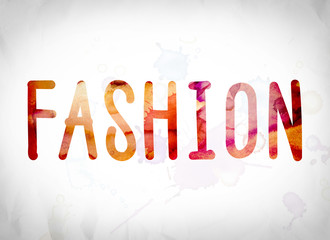 Canvas Print - Fashion Concept Watercolor Word Art