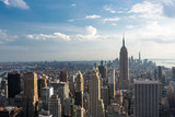 Fototapeta  - Downtown Manhattan Skyline with the Empire State Building, New York City