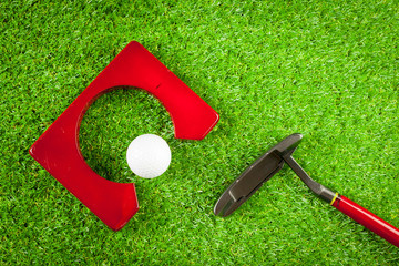 Wall Mural - Mini golf equipment