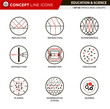 Concept Line Icons Set 6 Physics