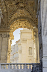 Arch of the Bells in St. Peters Square (Rome, Italy)