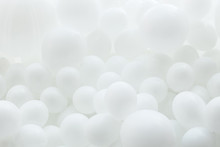 Background Of White Balloons